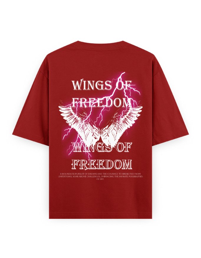 Oversized Classic T-Shirt - StreetStyle 69 - Wings Of Freedom - Image 7