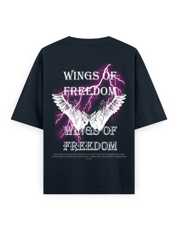 Oversized Classic T-Shirt - StreetStyle 69 - Wings Of Freedom - Image 11