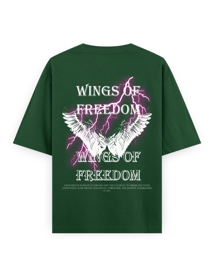 Oversized Classic T-Shirt - StreetStyle 69 - Wings Of Freedom - Image 13