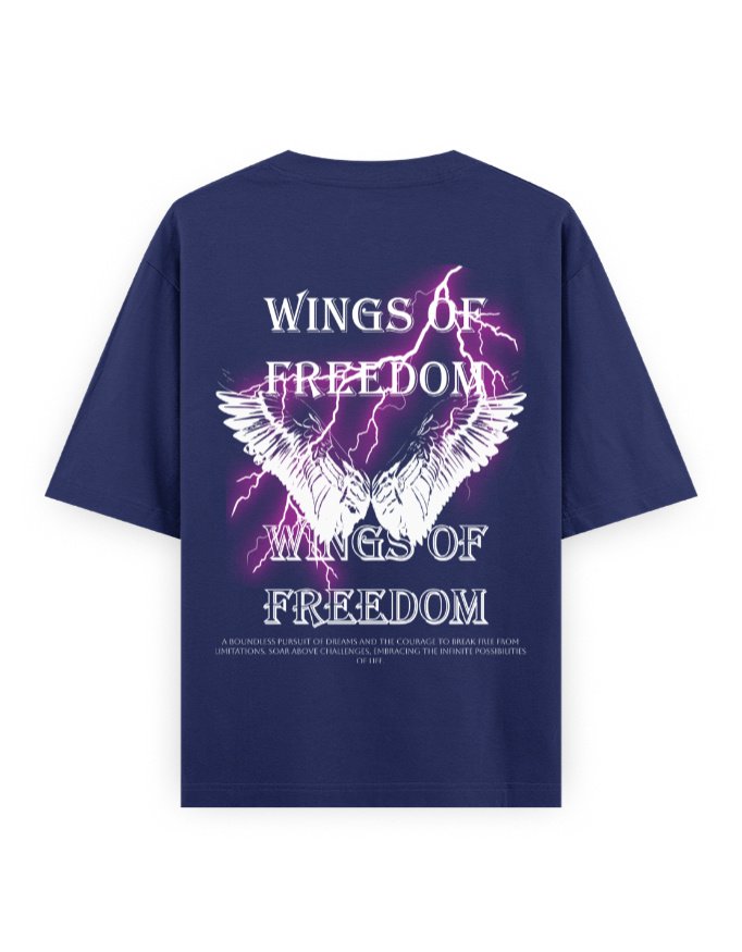 Oversized Classic T-Shirt - StreetStyle 69 - Wings Of Freedom - Image 9