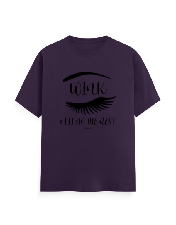 Round Neck T-Shirt - Graffi-Tee - Wink & I'll Do The Rest - Image 3