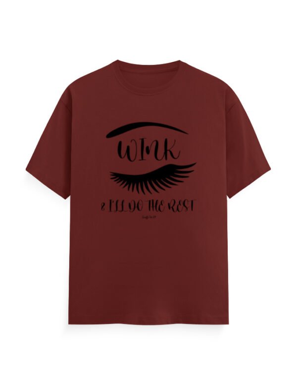 Round Neck T-Shirt - Graffi-Tee - Wink & I'll Do The Rest - Image 2