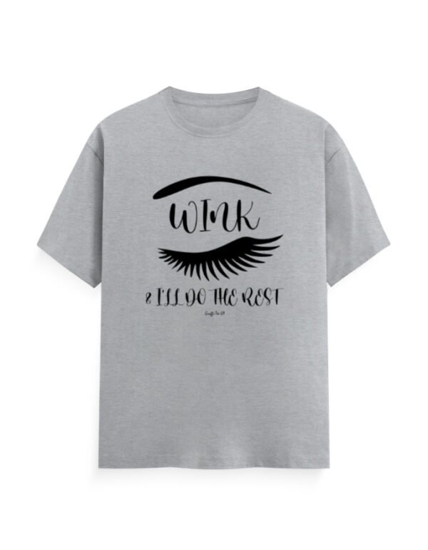 Round Neck T-Shirt - Wink - Grey Melange