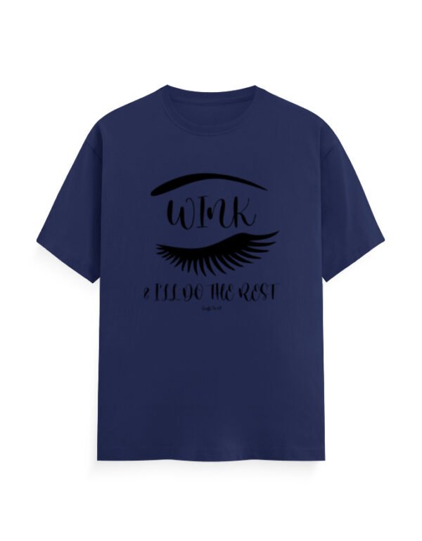 Round Neck T-Shirt - Graffi-Tee - Wink & I'll Do The Rest - Image 4