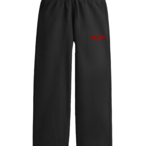 Trendy Baggy Sweatpants Outfit - Aviator - Black