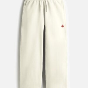 Trendy Baggy Sweatpants Outfit - Seafarer - Off White