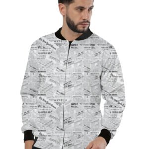Bomber Jacket -Newspaper Print
