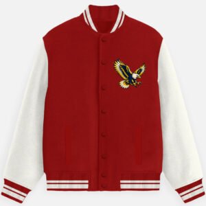 Unisex Varsity Jacket - Golden Eagle - Red